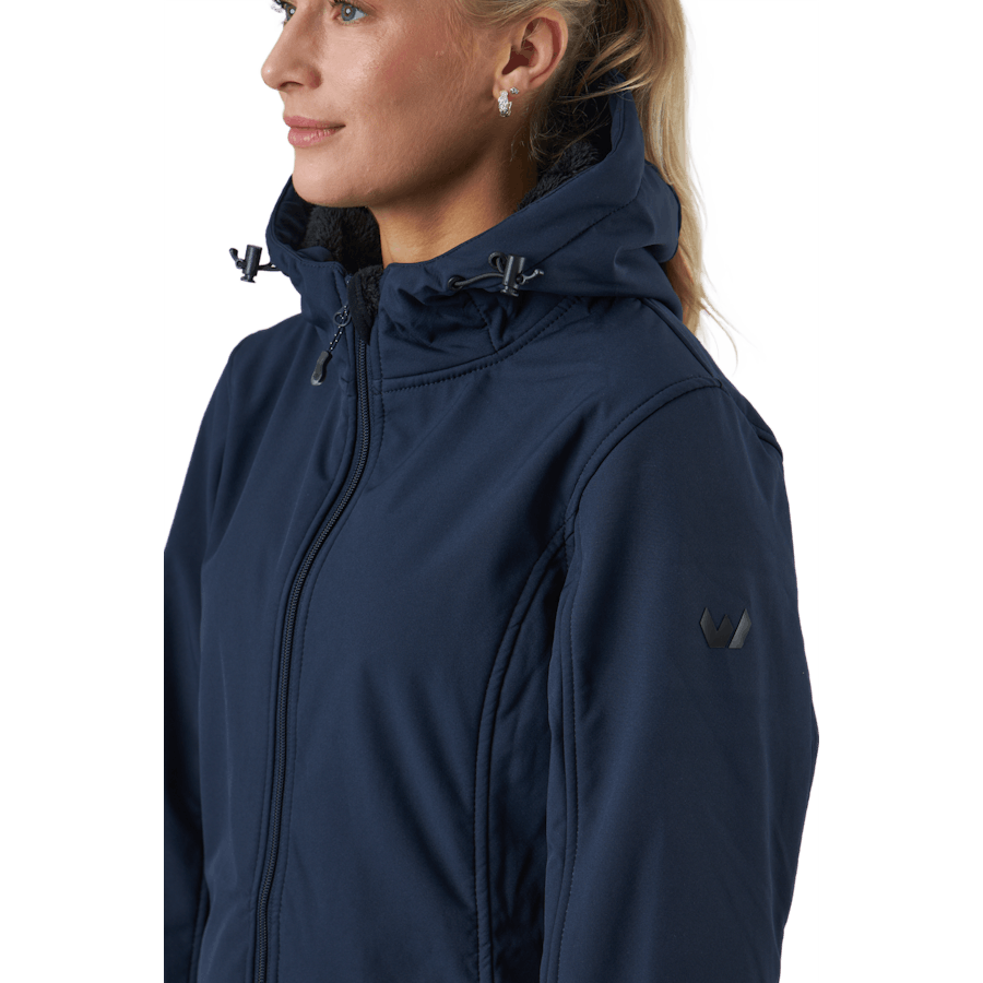 Zadie W Lange Softshell Jas Navy Blazer