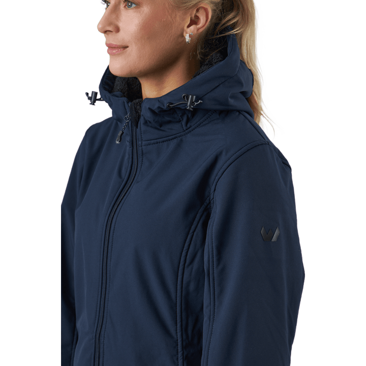Zadie W Lange Softshell Jas Navy Blazer
