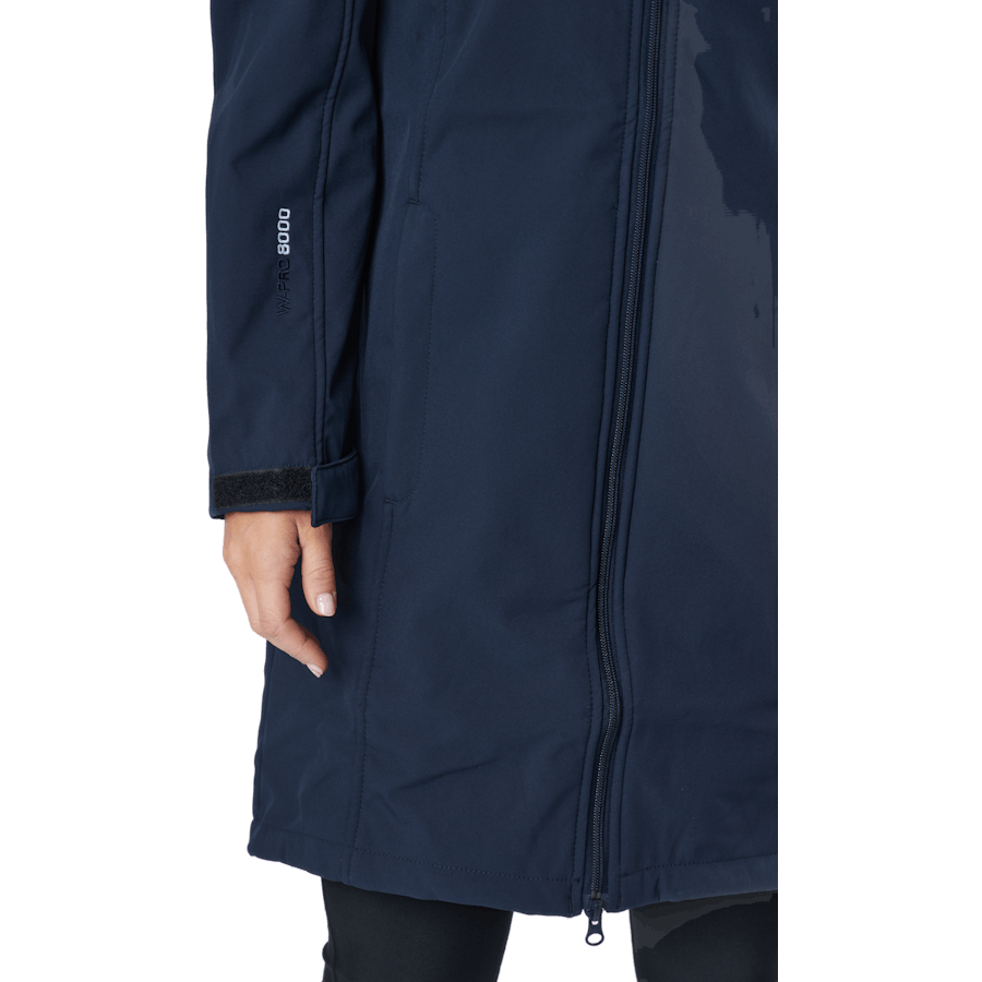 Zadie W Lange Softshell Jas Navy Blazer