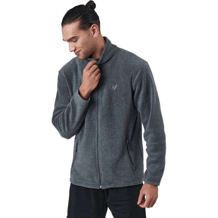 Giacca in pile Cocoon M Grigio scuro melange