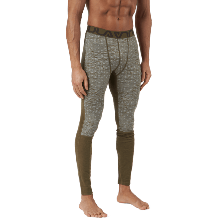 Geo-Hose aus Merinowolle Moos