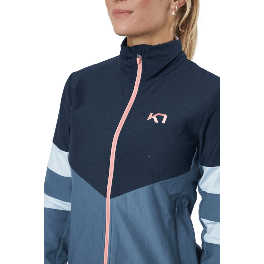 Agnes Full Zip Midlayer Bleu marine