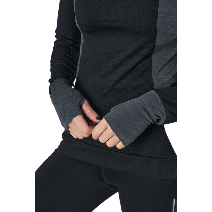 Adidas Blocked Longsleeve Tee Women Black / Grey Six