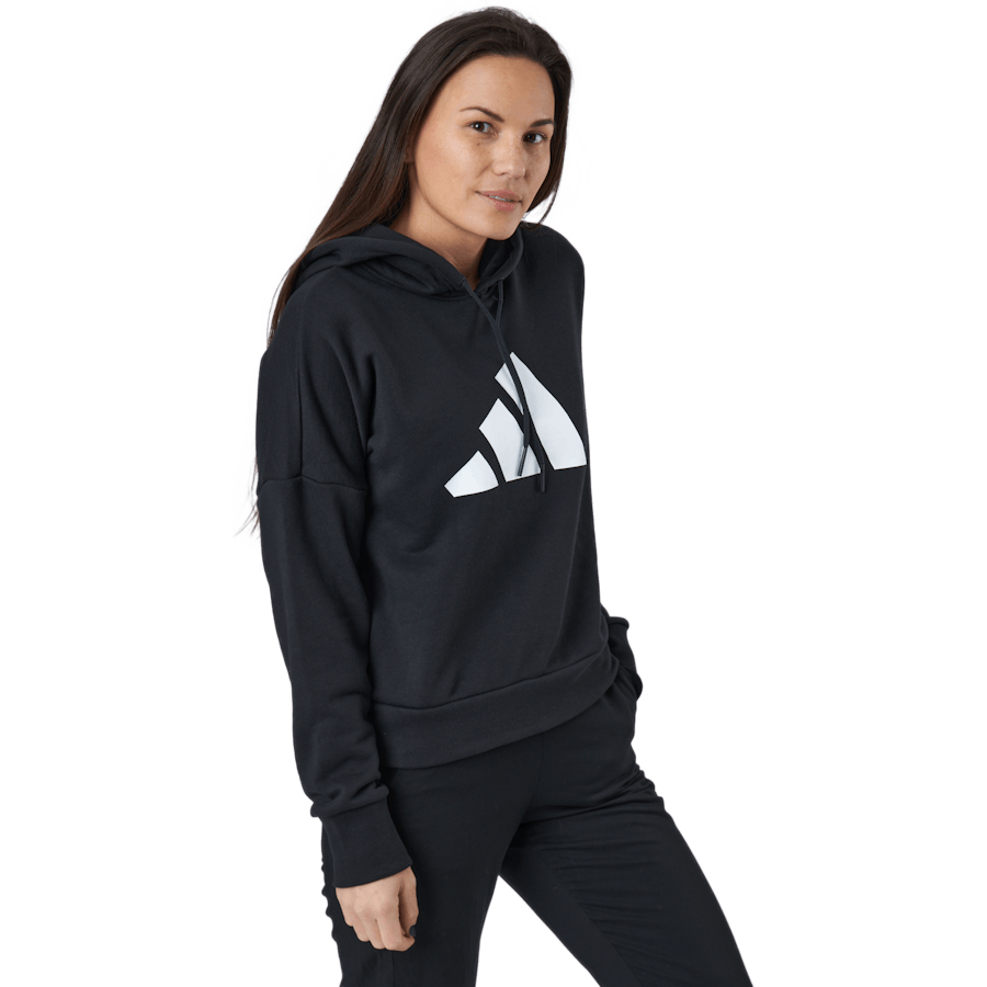Adidas Sportswear Felpa con cappuccio a tre barre nera