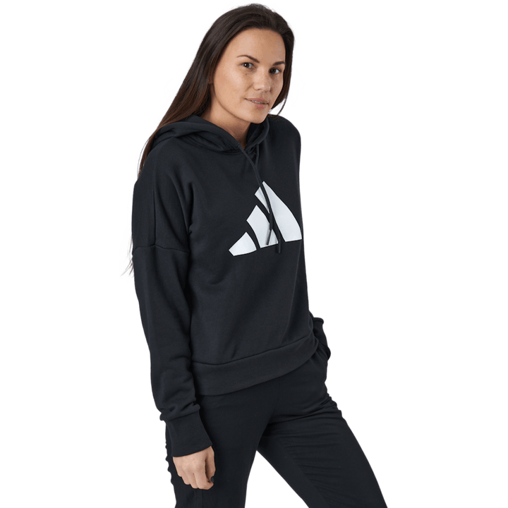 Adidas Sportswear Felpa con cappuccio a tre barre nera