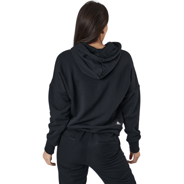 Adidas Sportswear Felpa con cappuccio a tre barre nera