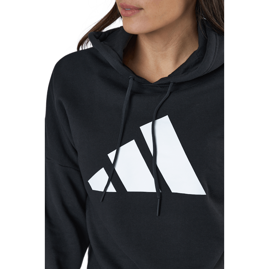 Adidas Sportswear Felpa con cappuccio a tre barre nera