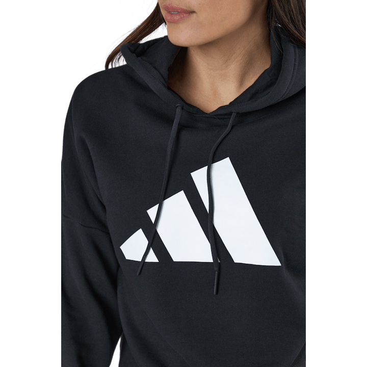 Adidas Sportswear Felpa con cappuccio a tre barre nera