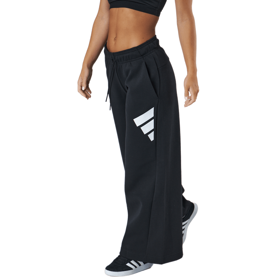 Adidas Sportswear - Pantalon large à trois barres - Noir