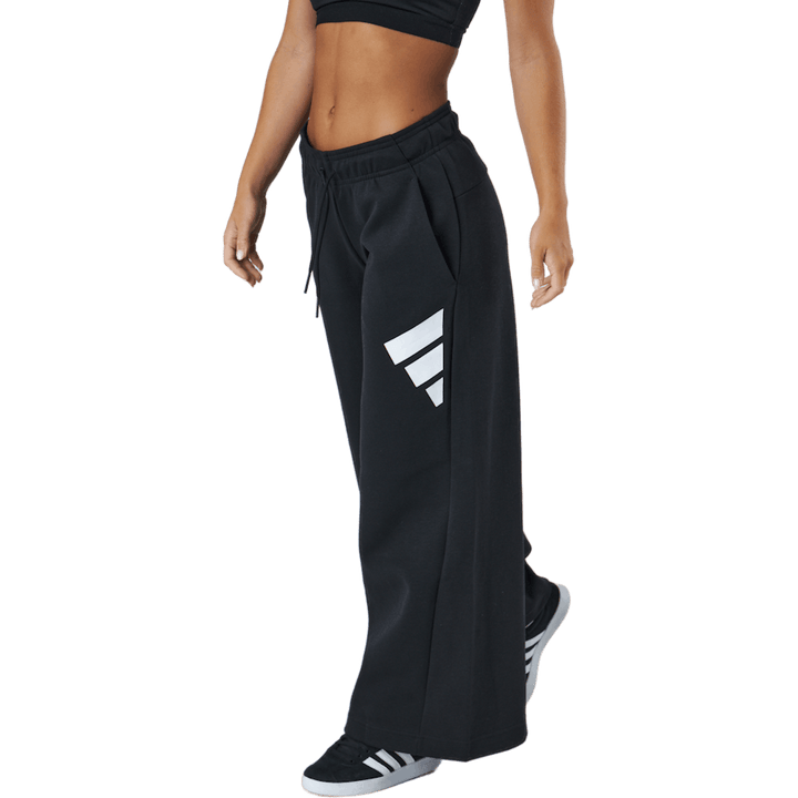 Adidas Sportswear - Pantalon large à trois barres - Noir