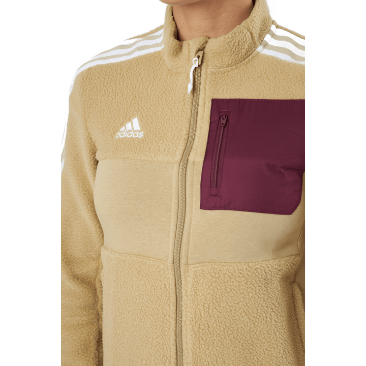 Veste Tiro Sherpa d'hiver pour femme, beige