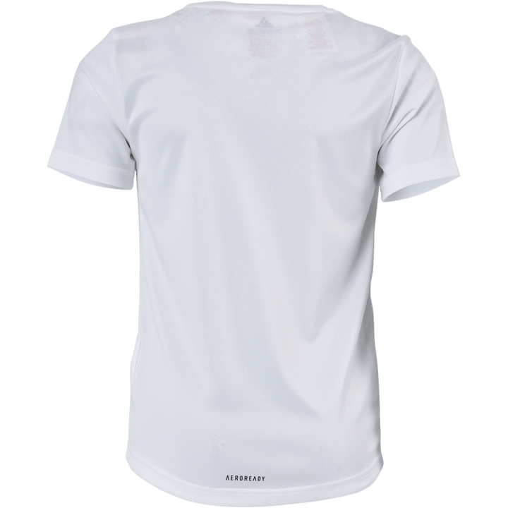 T-shirt Adidas D2M Big Logo pour garçon, blanc/noir