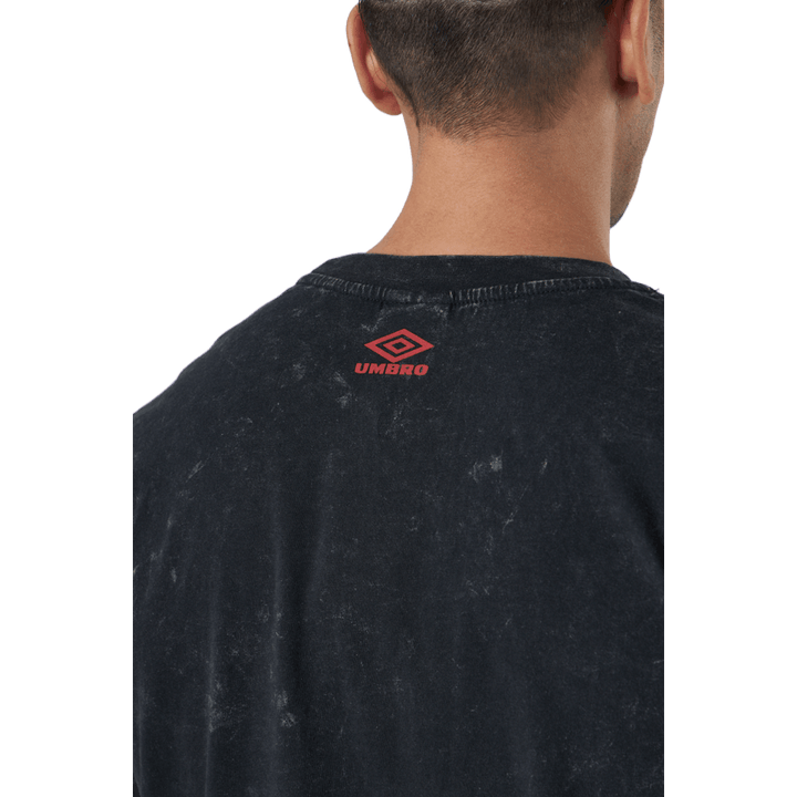 Maglietta con logo grande nera