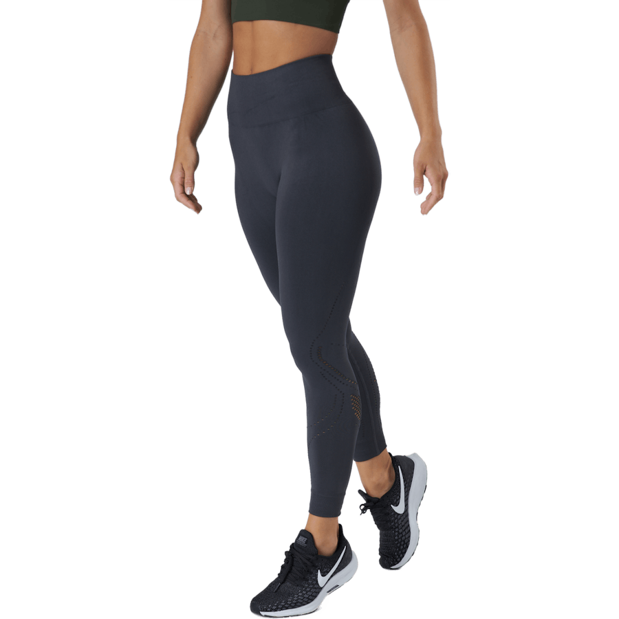 Leggings sans coutures abstraits gris