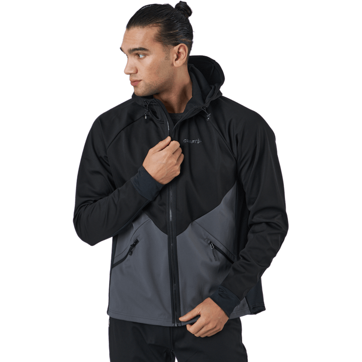 Glide kap Jkt M Zwart-graniet