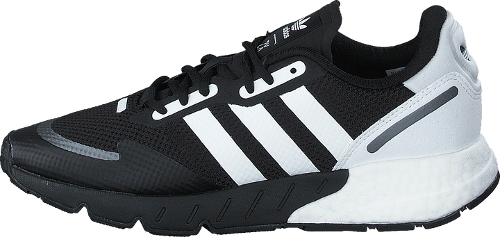 Zx 1K Boost Noir Noyau / Blanc Nuage / Noir Argent Métallisé