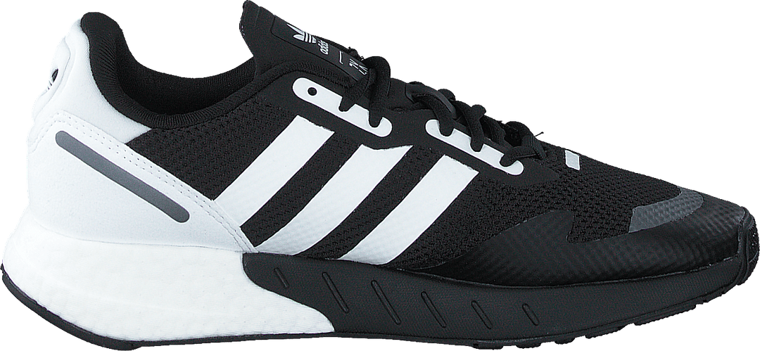 Zx 1K Boost Noir Noyau / Blanc Nuage / Noir Argent Métallisé