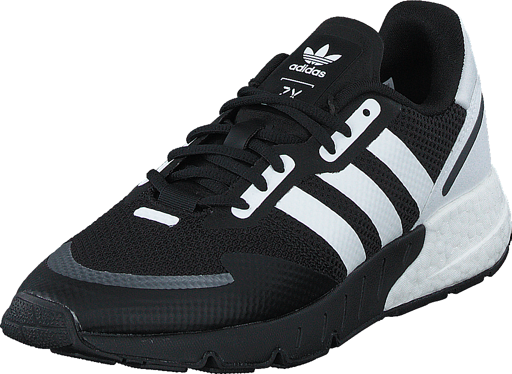 Zx 1K Boost Noir Noyau / Blanc Nuage / Noir Argent Métallisé