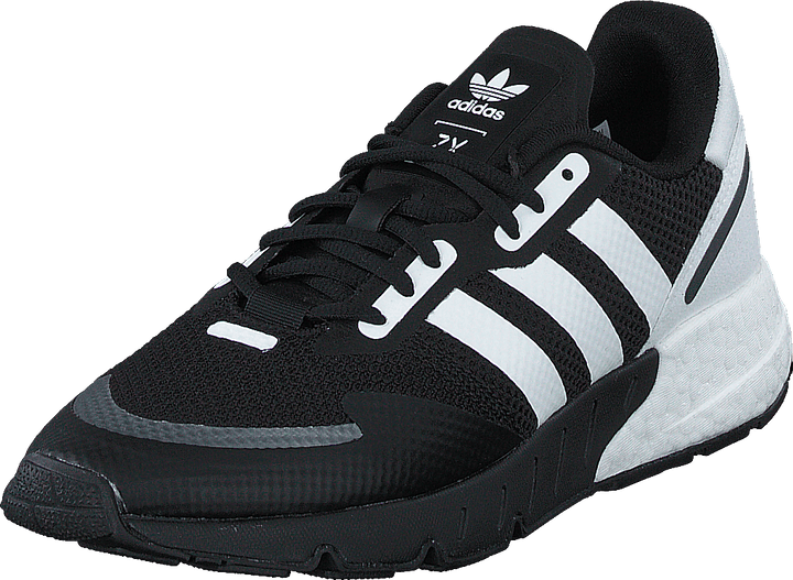 Zx 1K Boost Noir Noyau / Blanc Nuage / Noir Argent Métallisé