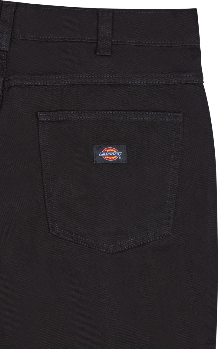 Houston Denim Gespült Schwarz