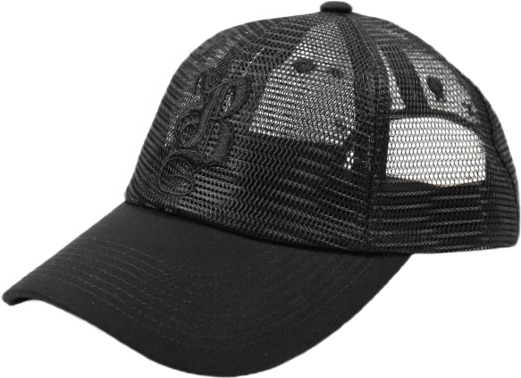 B Mesh cepure Black