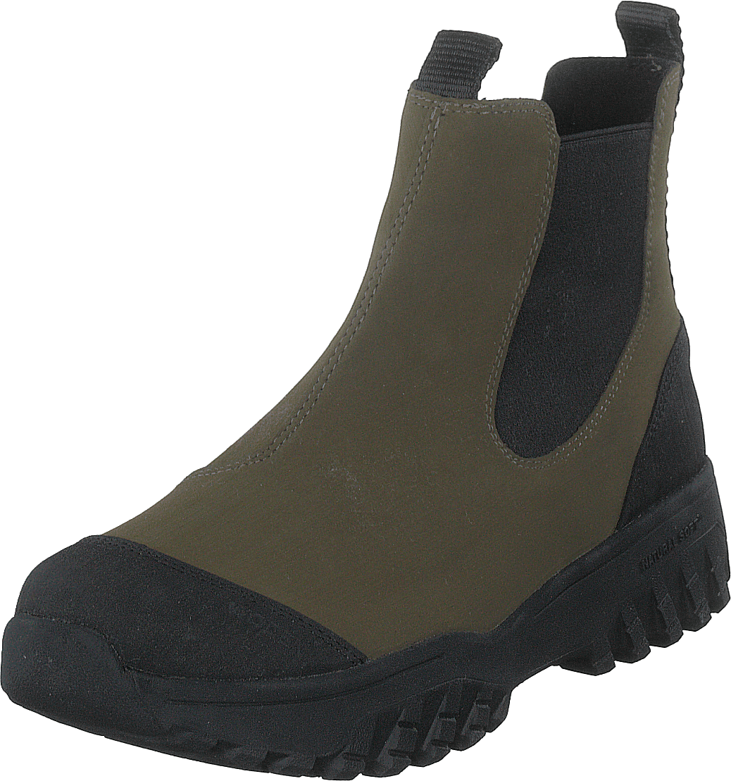 Magda Gummistiefel Dark Olive/Schwarz