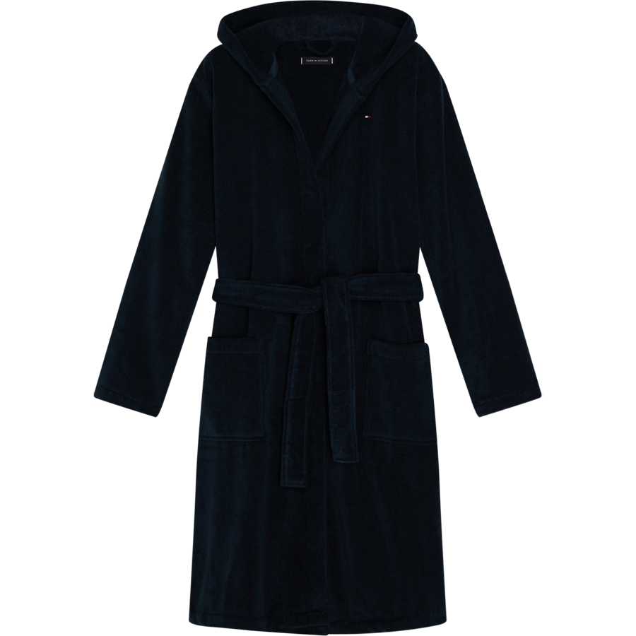 Badrock med huva, 416 Navy Blazer