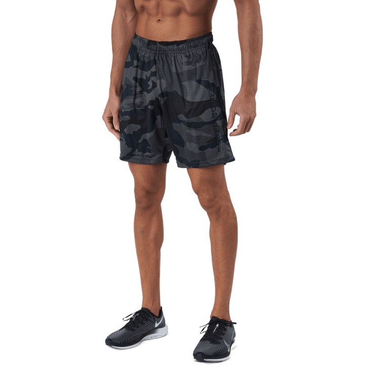 Short ample fonctionnel camouflage foncé