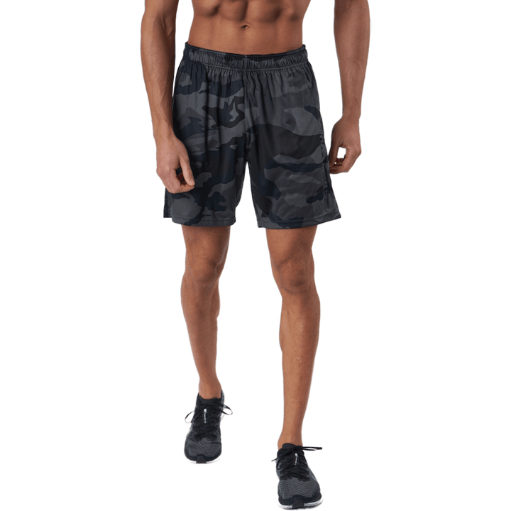 Short ample fonctionnel camouflage foncé