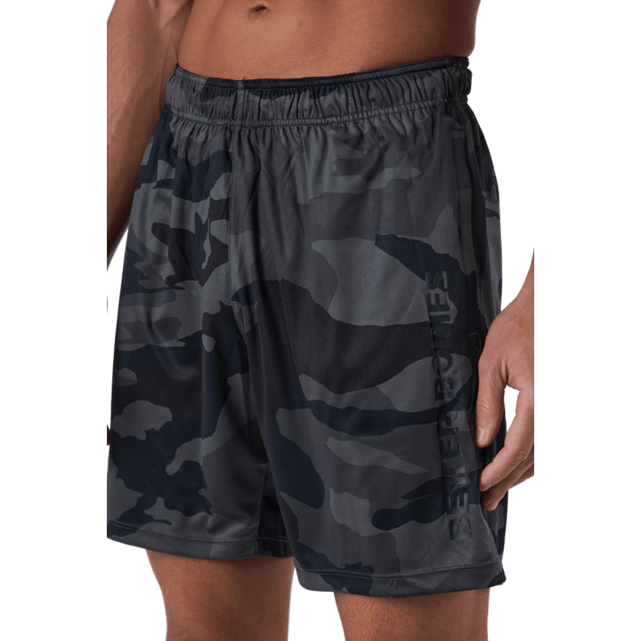 Short ample fonctionnel camouflage foncé