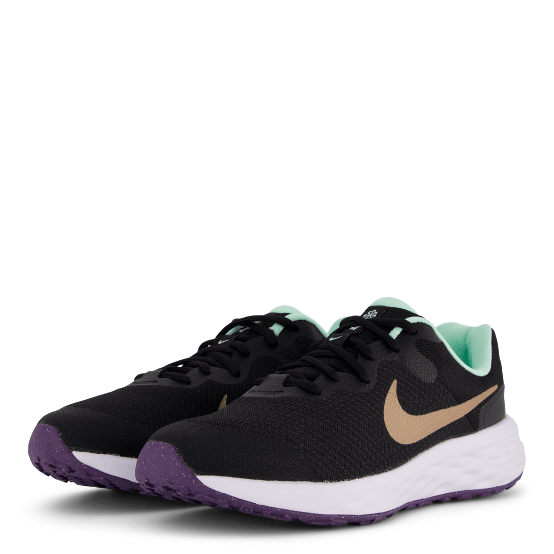 Revolution 6 GS Big kids Black/mtlc Red Bronze-mint Foa