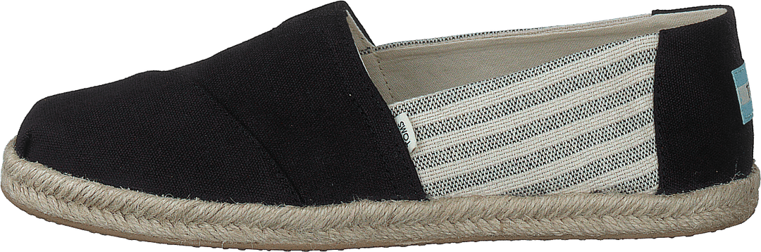 University Stripe Organic Cott Svart