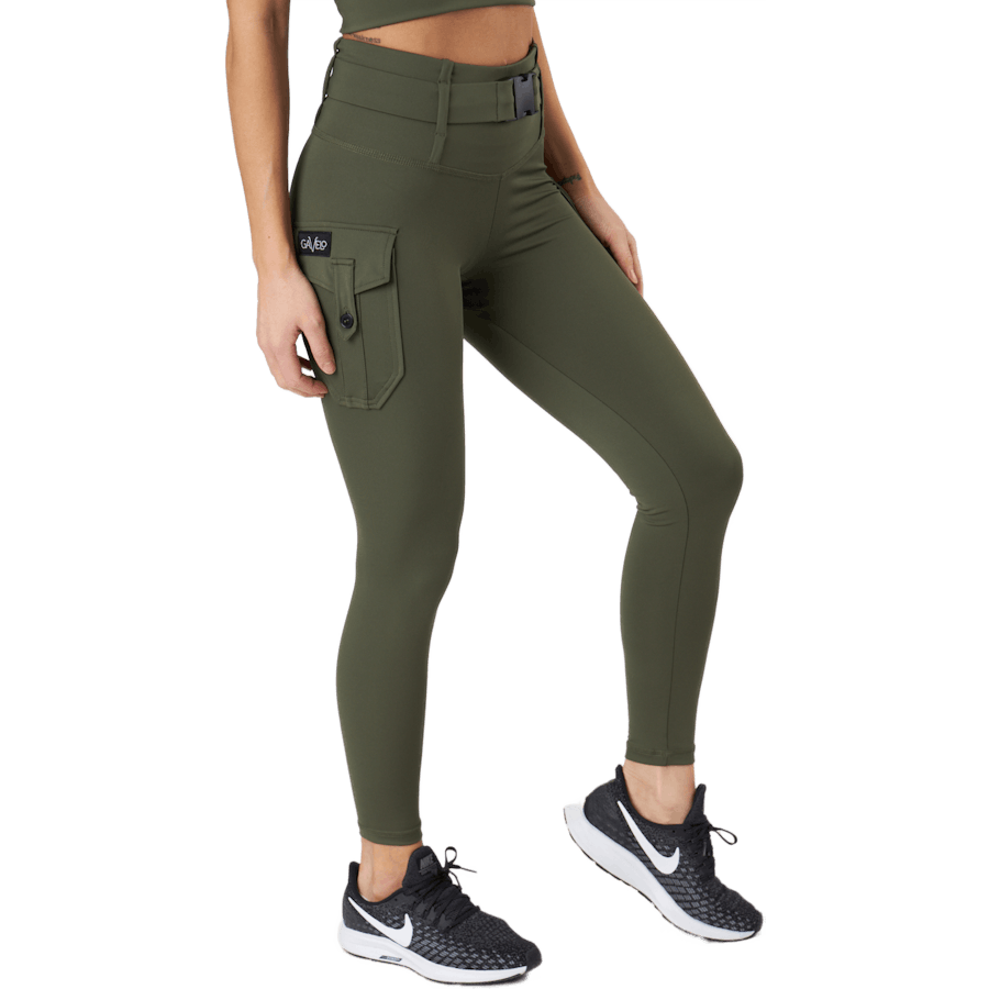 Cargo Leggings Military Green