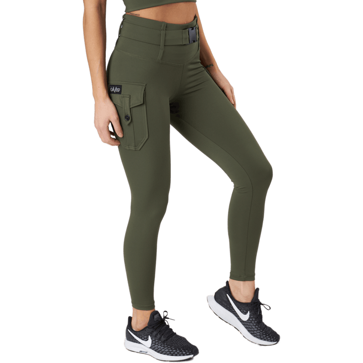 Cargo Leggings Military Green