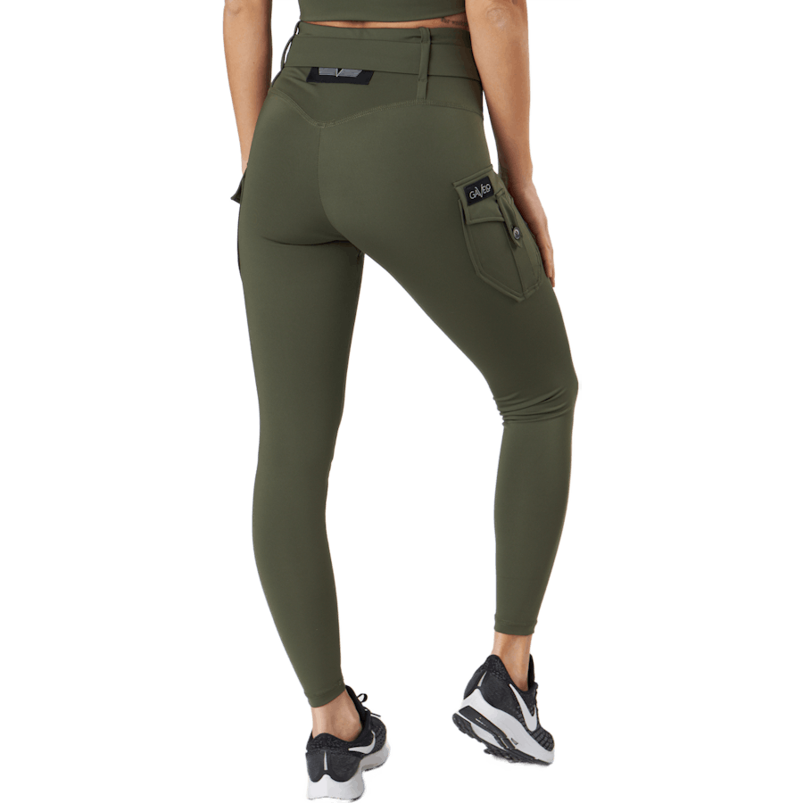 Cargo Leggings Military Green