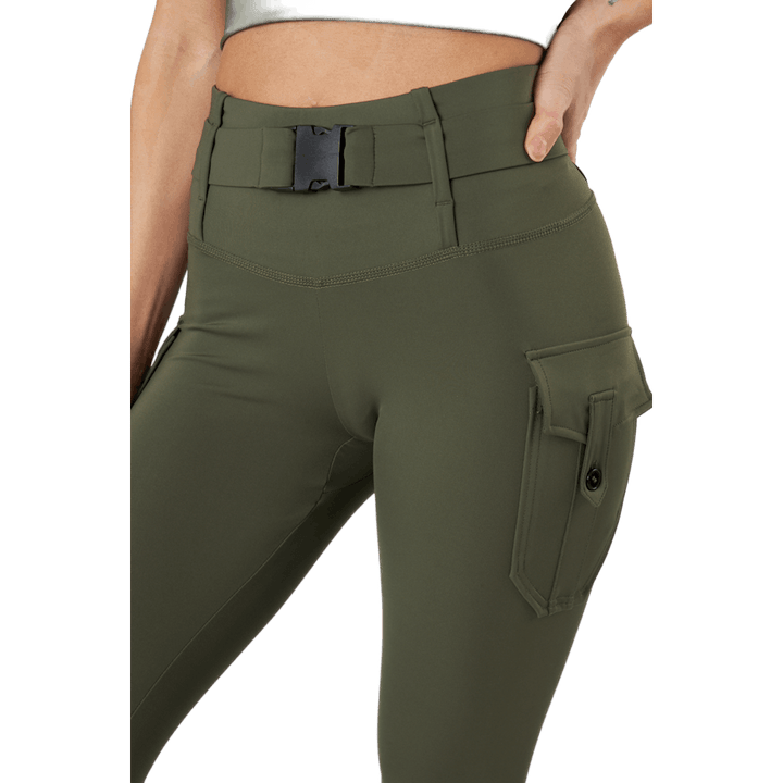 Cargo Leggings Military Green