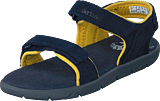 Nubble L/f 2 Strap Sandal Basi Black Iris