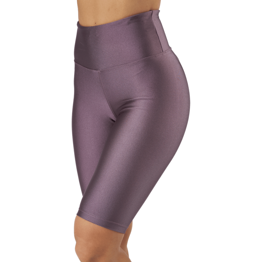 Collants de motard brillants noir prune