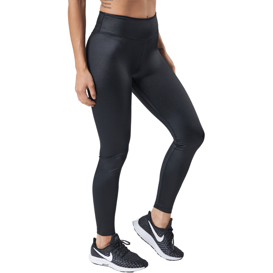 Dri-FIT One Women's Mid-Rise Shine Legging ZWART/WIT