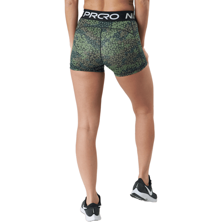 Nike Pro Dri-fit Dam 3" Pr Treeline/svart/vit