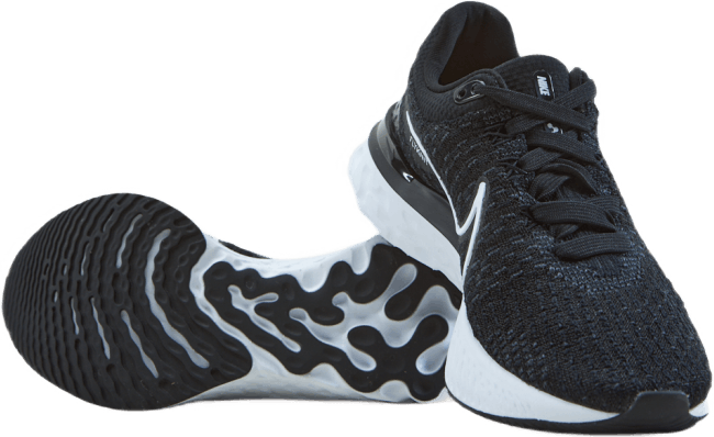 React Infinity Run Flyknit 3 Scarpe da corsa su strada da donna NERO/BIANCO