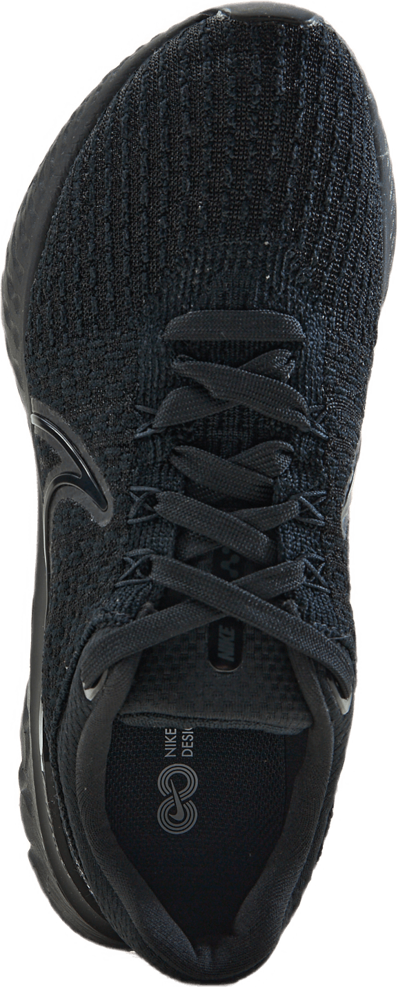 Nike React Infinity Run Flykni melns/ melns