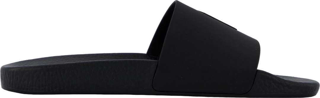Claquettes Signature Pony noires/rouges en PP
