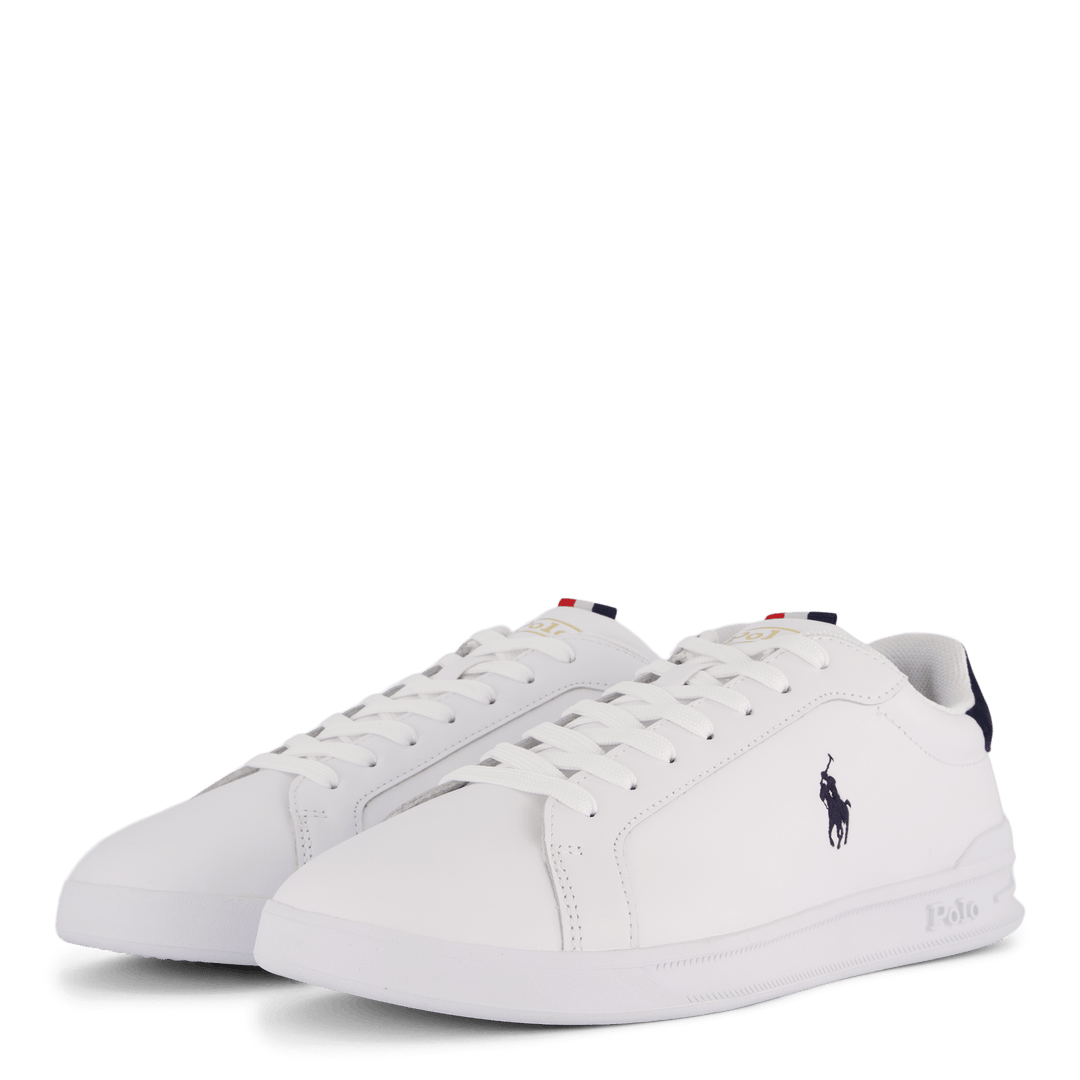 Heritage Court II Leather Sneaker Hvit / Navy / Rød
