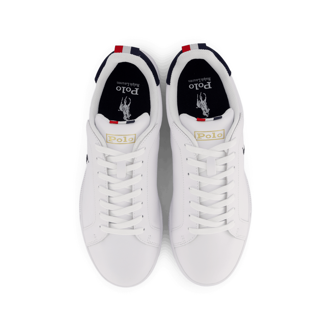 Heritage Court II Leather Sneaker Hvit / Navy / Rød