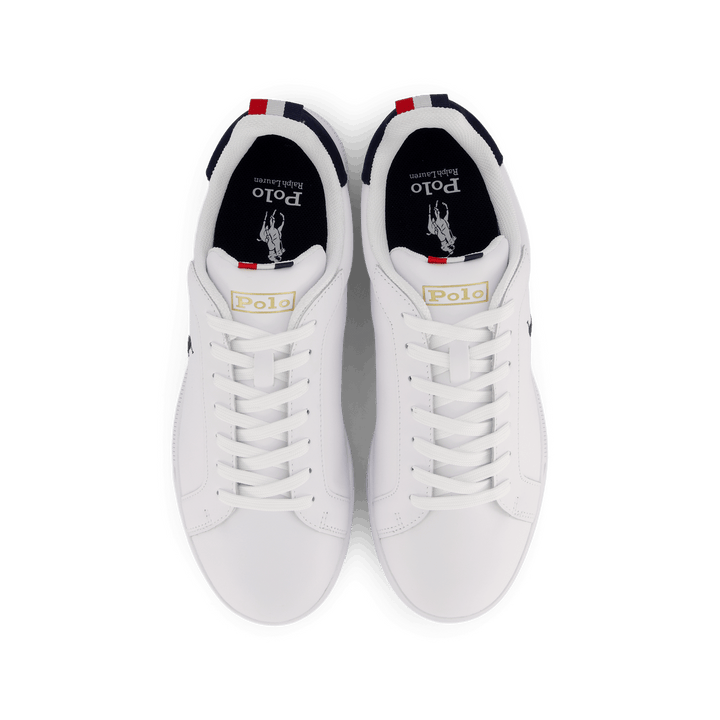 Heritage Court II Leather Sneaker Hvit / Navy / Rød