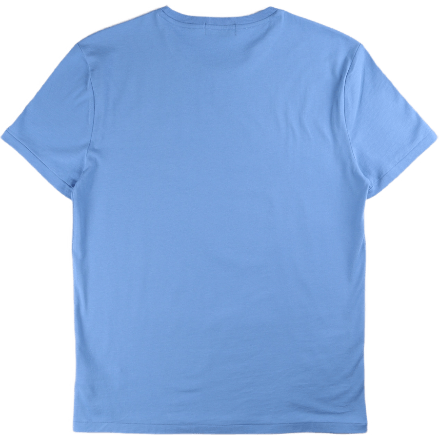 Custom Slim Fit Logo Jersey T-Shirt Harbor Island Blau
