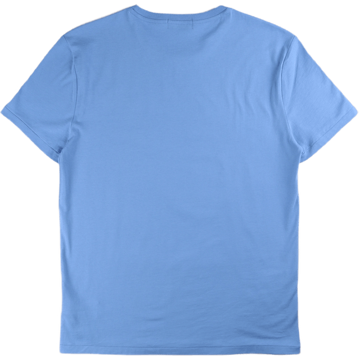 Custom Slim Fit Logo Jersey T-Shirt Harbor Island Blau