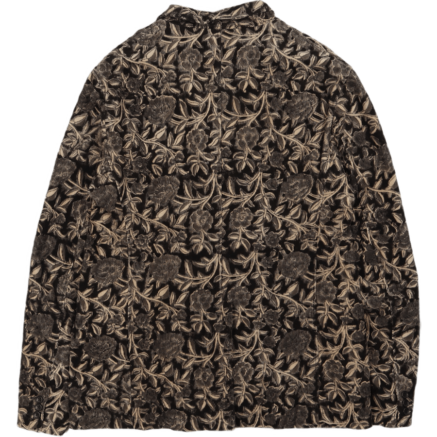 Andover-jakke sort med blomsterprint