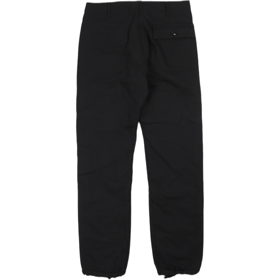 Apgriežamas bikses Melna kokvilna/vilna satīns